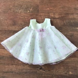Bonnie Baby 3/6 month dress mint and lavender